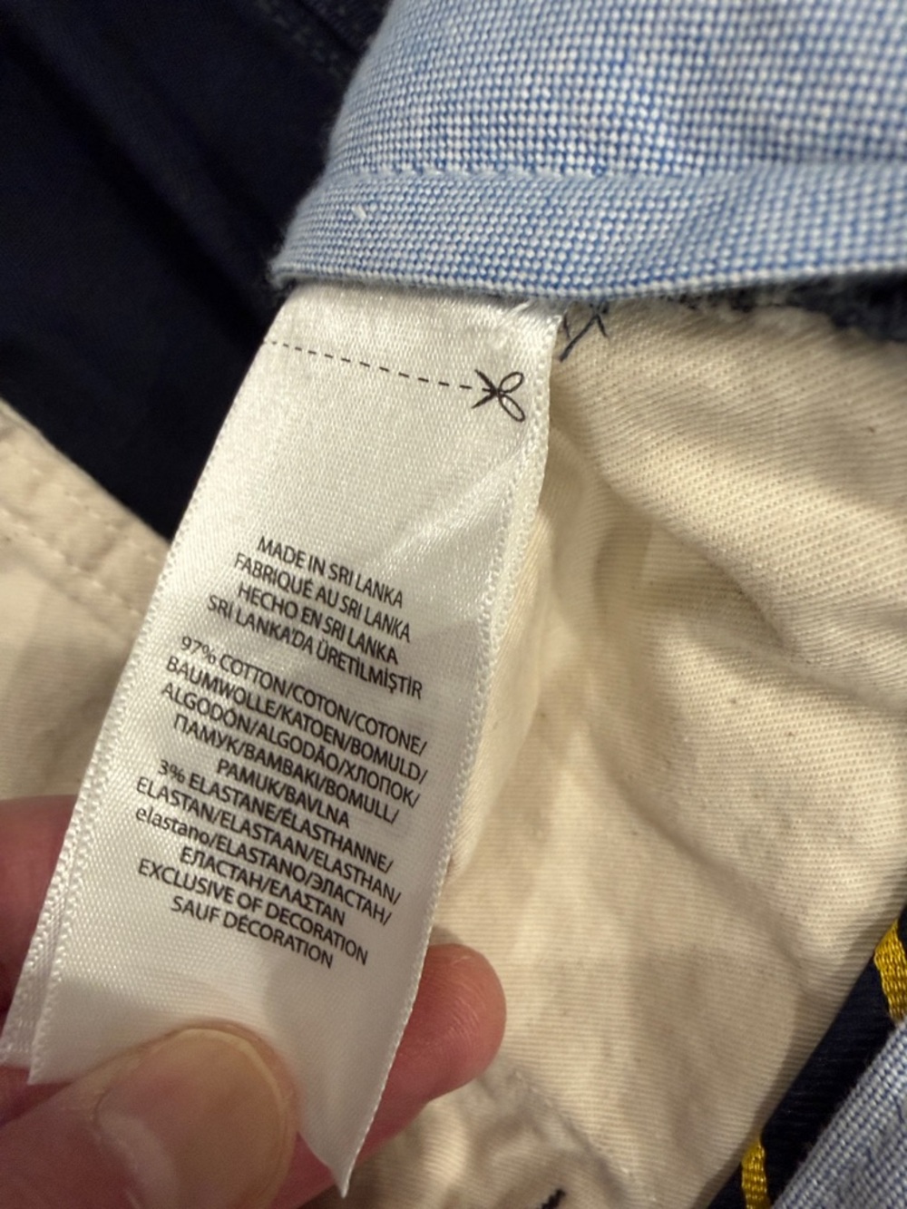 NWT Polo by Ralph Lauren Men's Stretch Straight Dark Navy Chino Pants—40x32 - Picture 3 of 10